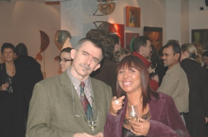 Les artistes Christian Massy et Dominique Daloze